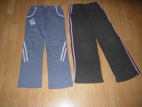 2 ks dievčenské tepláky vel.116/122, 116