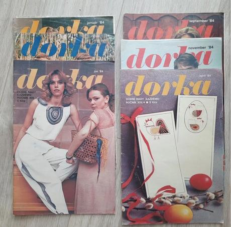Časopis dorka 1983, 1984, 1988, 1889 so strihmi,
