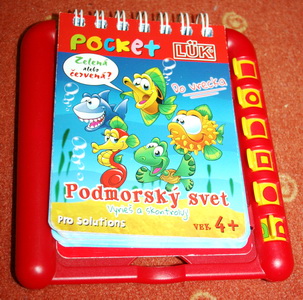 Logická hra pocketluk + 3 sady knižočiek,
