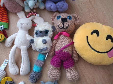 Plyšové hračky, hrkálky, penové kocky, hryzátka, 
