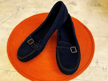 Kožené semišové mokasínky, 38