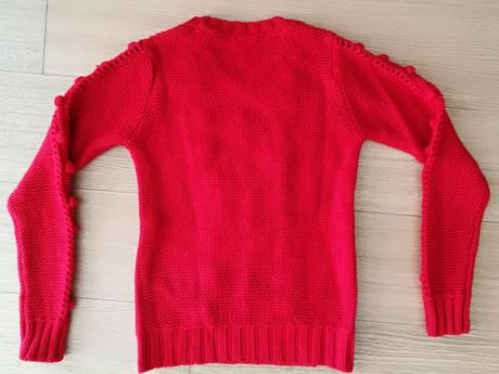 Cerveny svetrik v top stave, xs