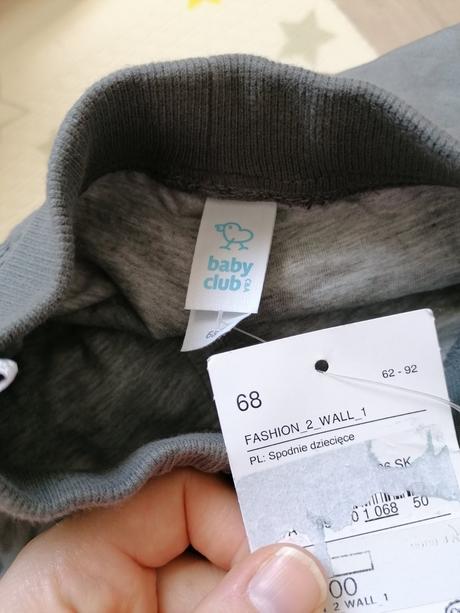 Zateplene nohavice, baby club,68