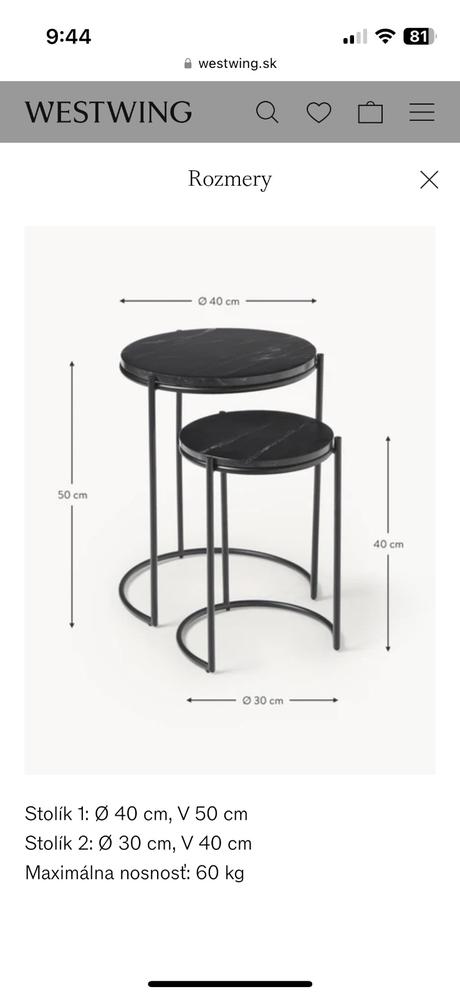 Nočné / odkladacie/ konferenčné stolíky, 