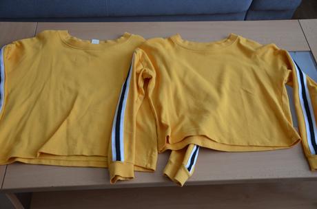 Mikiny žlté - h&m - v. 146/152 a 158/164, 152