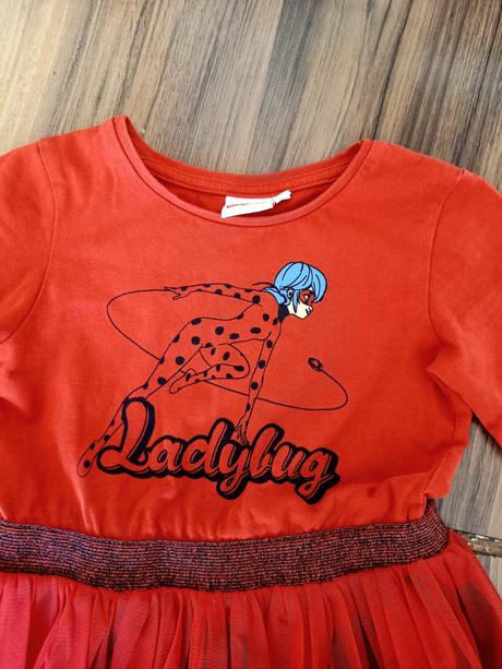 Dievčenské šaty miraculous, h&m,104