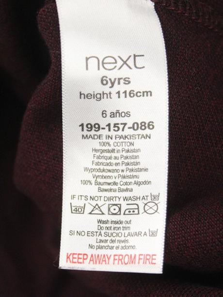 S golierikom tričko next veľ. 6 r., next,116