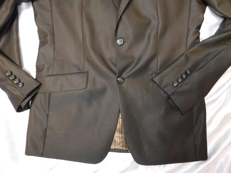 Luxusný pánsky oblek hnedej farby, m