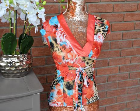 Sexi saténové tričko-s/m, s