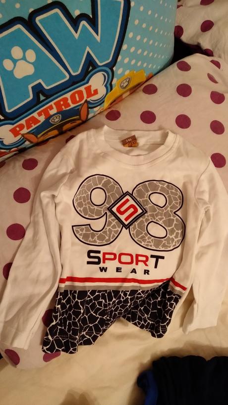 Tepláková súprava s tričkom č.98, 98