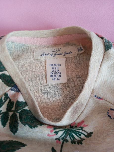 Šaty 2-4roky, h&m,104