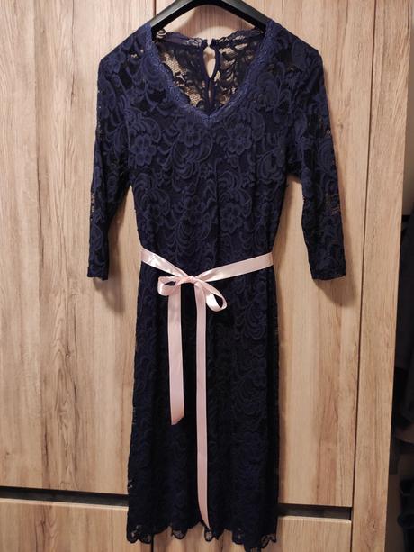 Tehotenské čipkované šaty, m