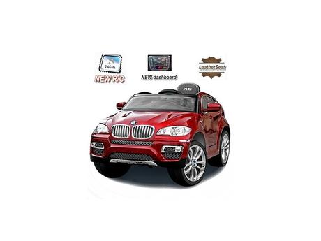 Elektrické autíčko bmw x6 luxury, lak, 12v, čalúne,