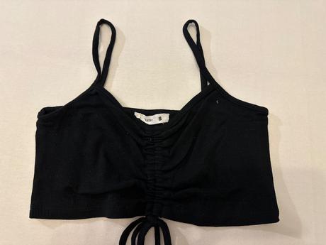 Vrúbkovaný crop top, terranova,s