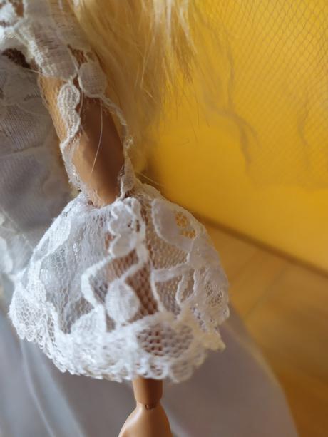 Barbie čipkované svadobné šaty (63), 