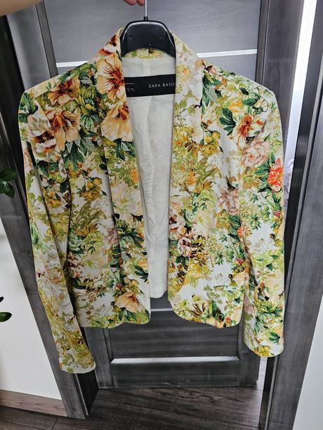 Kvetinové  sako zara, zara,s