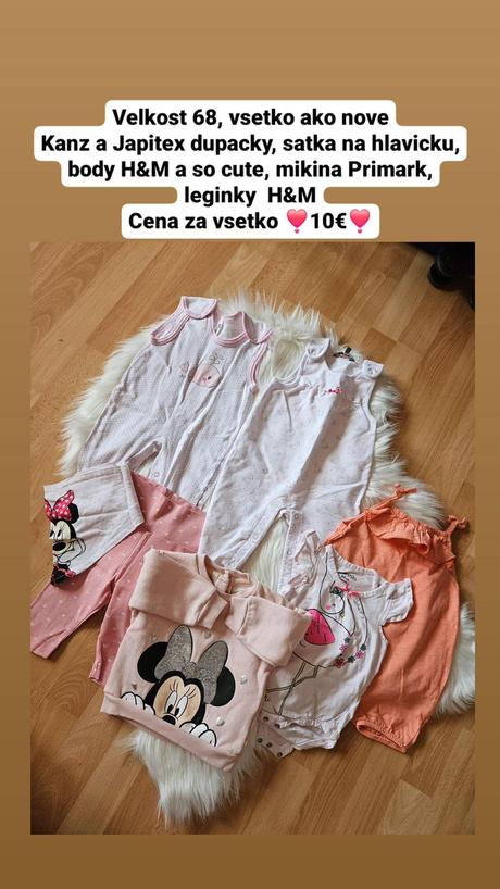 Set oblecenia velk.68, 68–80