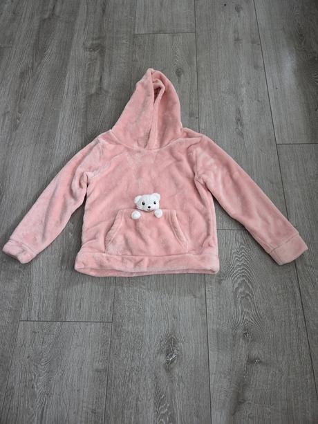 Teplá mikina s mackom, h&m,128