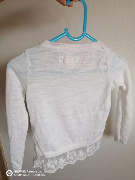 Tenký svetrík s čipkou, h&m,98