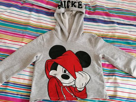 Crop mimina s kapucňou, h&m,134