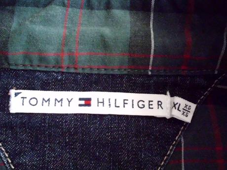 Riflová bunda m-l, tommy hilfiger,m