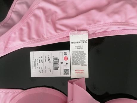Bikiny pastelovo ružové, reserved,m
