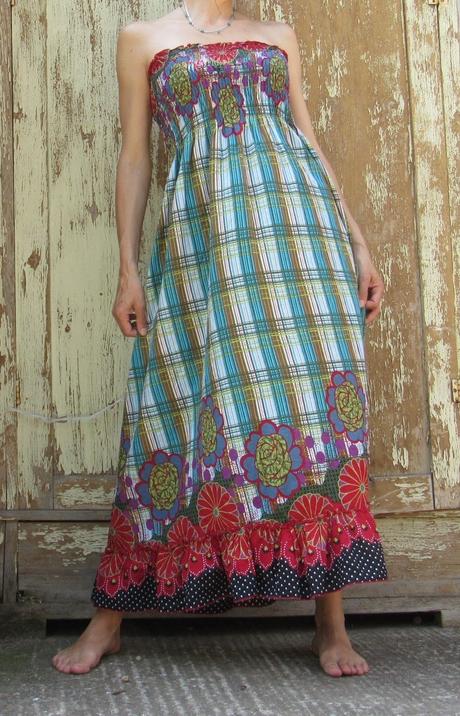 Farebné bavlnené šatičky, s