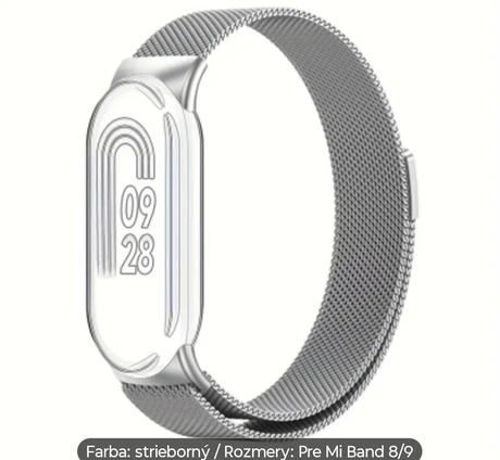 Remienky na xiaomi mi band 9 a 8, 
