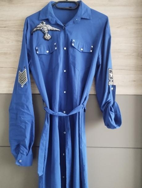 Košeľové šaty, s