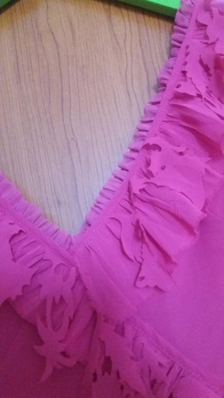 Cyklamenove saty mango, mango,xs