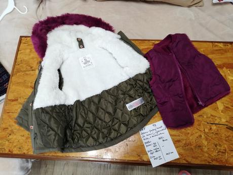 Dievčenský zimný kabát 3v1_92-98, f&f,98