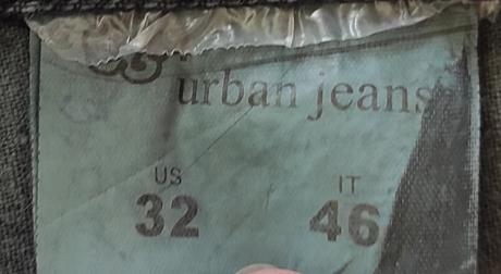 Riflová minisukňa tmavošedej farby, 32