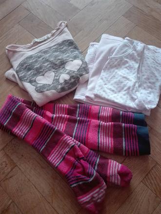 Dievcenske svetrik 122-128cm +termopancuchy, 122–134