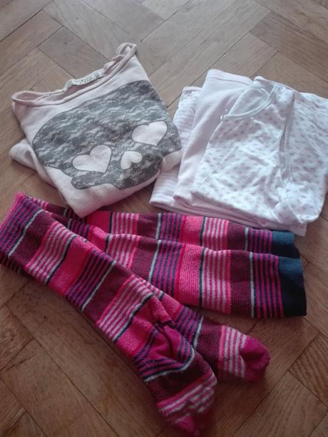 Dievcenske svetrik 122-128cm +termopancuchy, 122–134