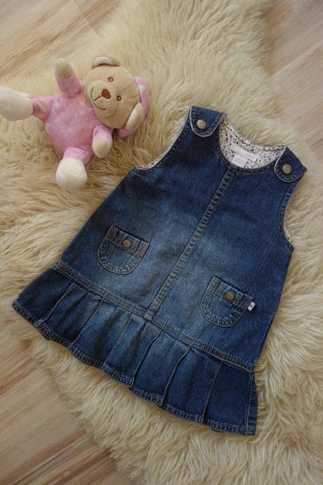 Riflové šatičky, h&m,74