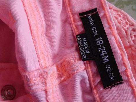 Ružové kraťasky, denim co, 86-92 cm, denim co,92