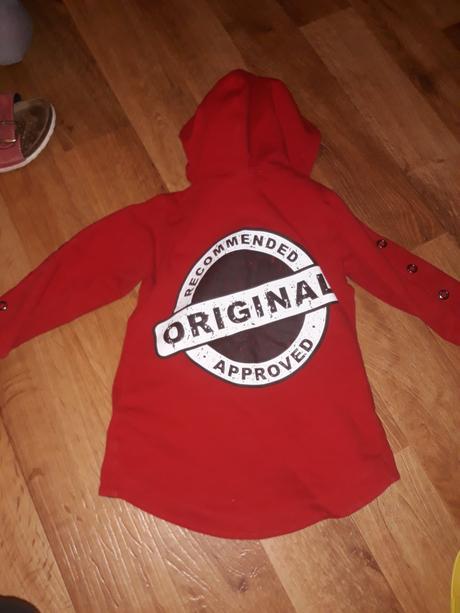 Cervena mikina 104/110, 110