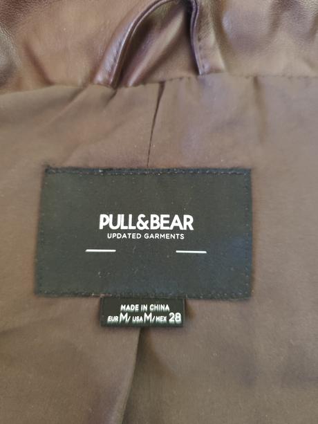 Koženková vesta pull&bear veľ.m, málo nosená, na j, pull&bear,m