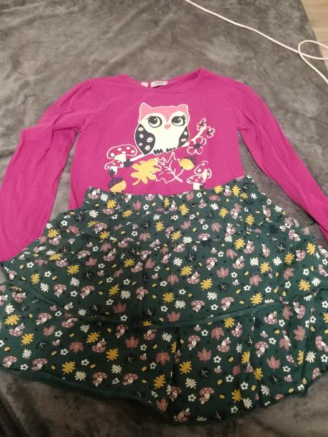 Tričko so sukňou 140cm, bonprix,140