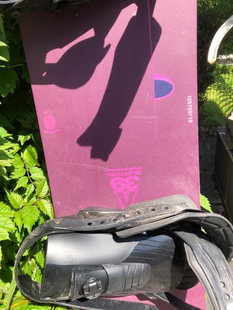 Detsky snowboard burton + viazanie + boty lamar, 130-139 cm