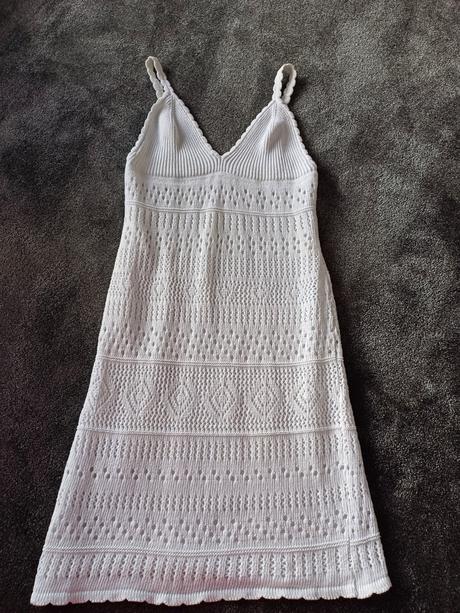 Biele upletove saty v.36, s