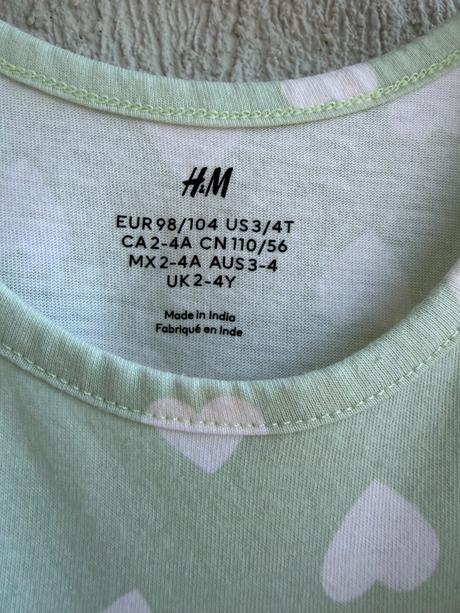 Dievčenské šaty h&m 98/104, h&m,98