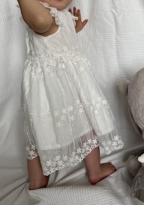 Slavnostné biele šaty a 2 čelenky, sinsay,74