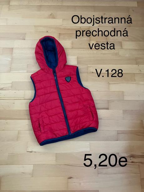 Obojstranná prehodná vesta, 128