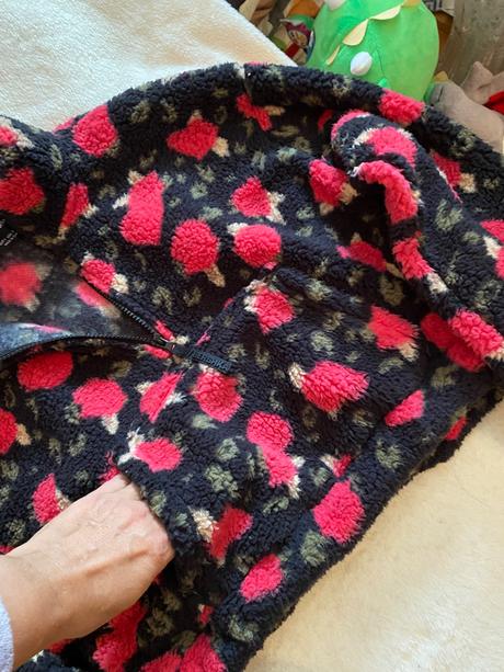 Crop teddy mikina veľkosť s, s