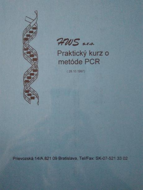 Praktický kurz o metóde pcr, 
