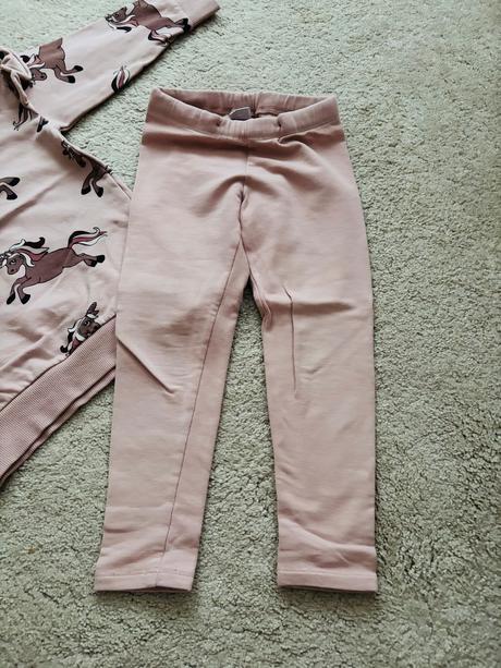 Mikina a legíny s česanou vnútornou stranou, lindex,104