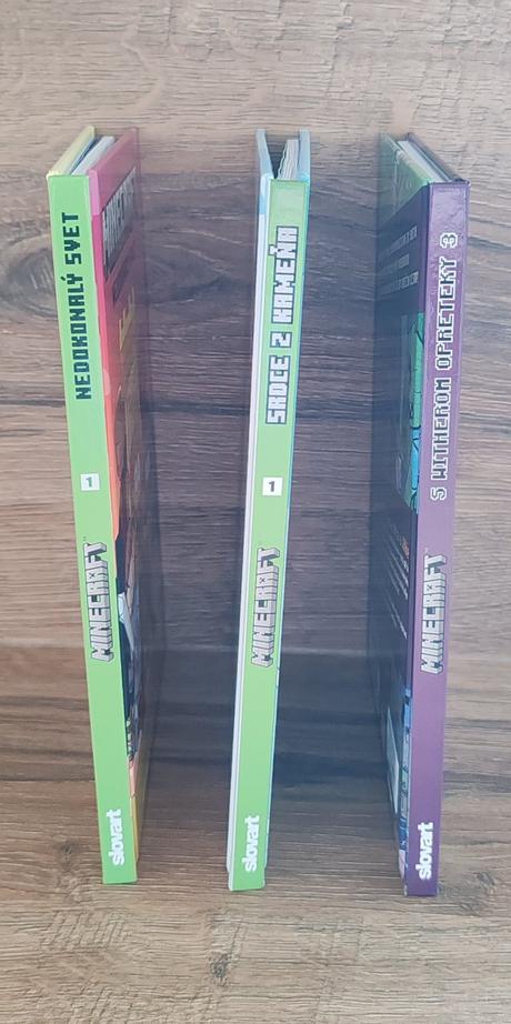 Minecraft knihy 3 ks, 