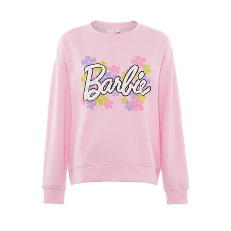 Bledoružová mikina barbie oversize xxs, primark,32