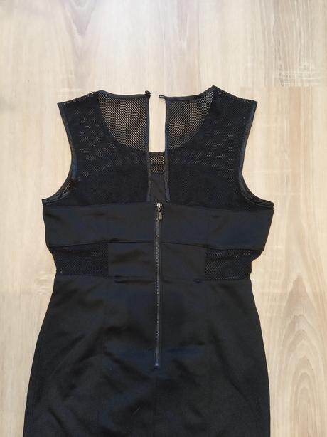 Šaty so sieťovanou vsadkou, fishbone,s